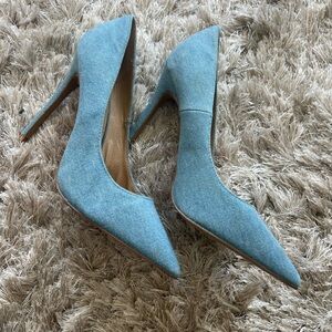 Denim pumps!